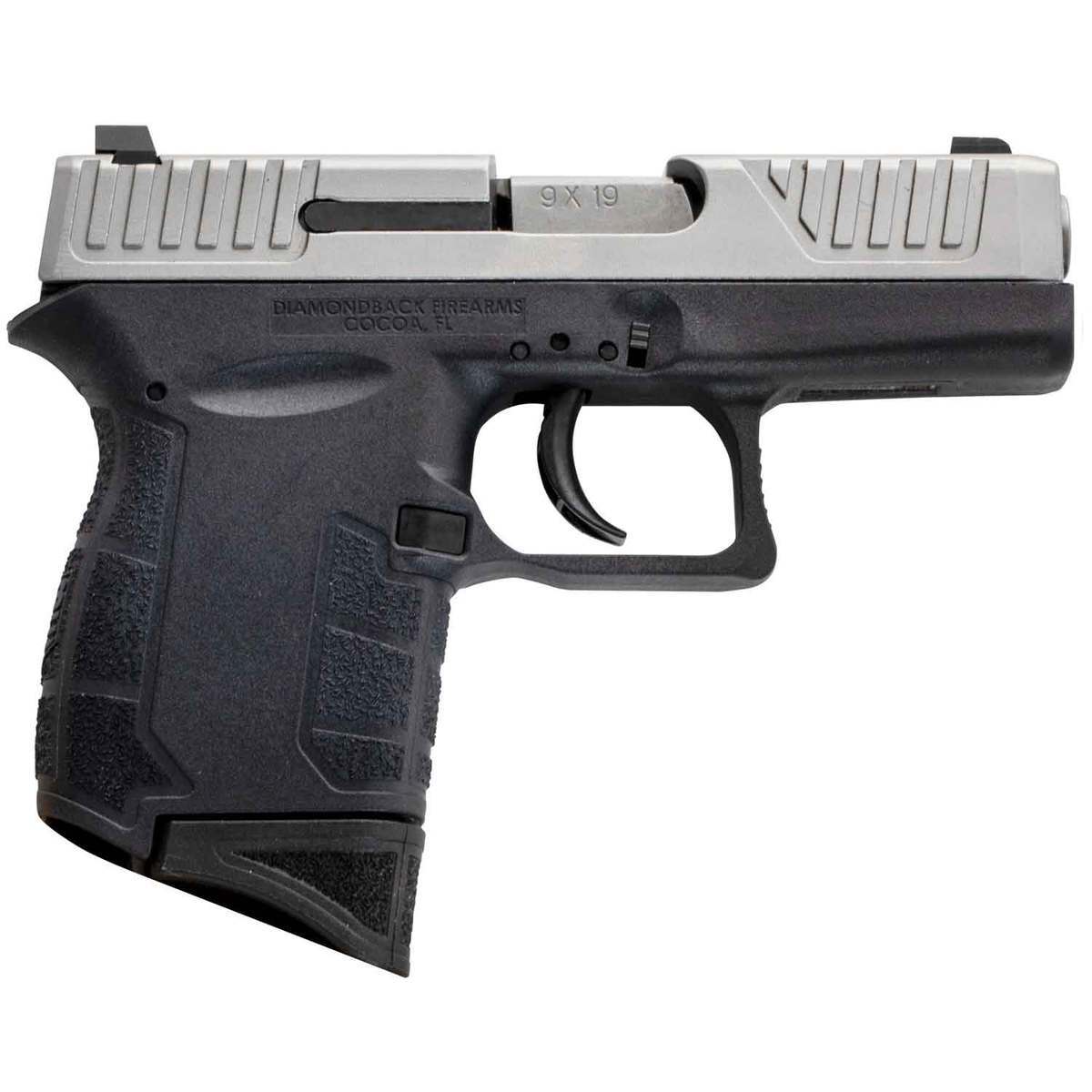 Diamondback DB9 G4 9mm Luger 3in Nickel Pistol - 6+1 Rounds Diamondback DB9 G4 9mm Luger 3in Nickel Pistol - 6+1 Rounds