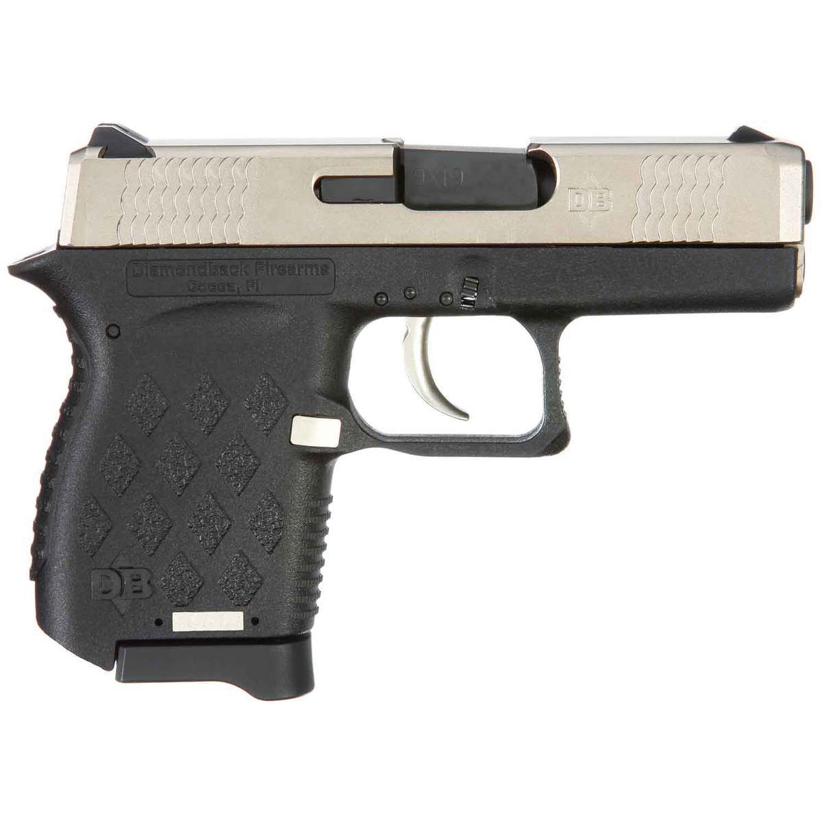 Diamondback DB9 9mm Luger 3in Black EXO Nickel Boron Pistol - 6+1 Rounds Diamondback DB9 9mm Luger 3in Black EXO Nickel Boron Pistol - 6+1 Rounds