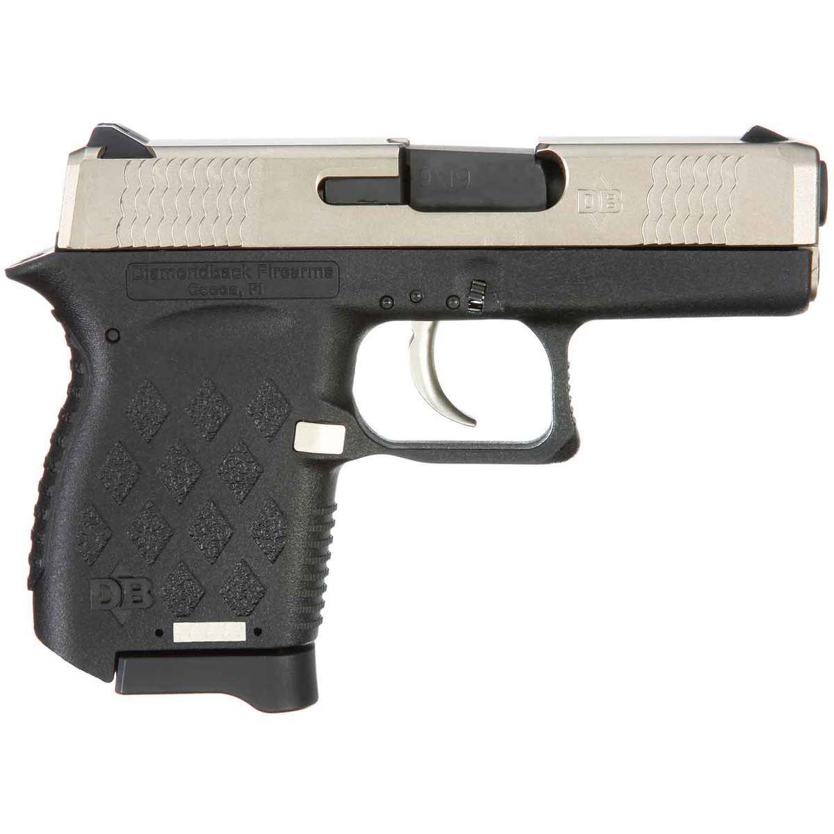 Diamondback DB9 9mm Luger 3in Black EXO Nickel Boron Pistol - 6+1 Rounds Diamondback DB9 9mm Luger 3in Black EXO Nickel Boron Pistol - 6+1 Rounds