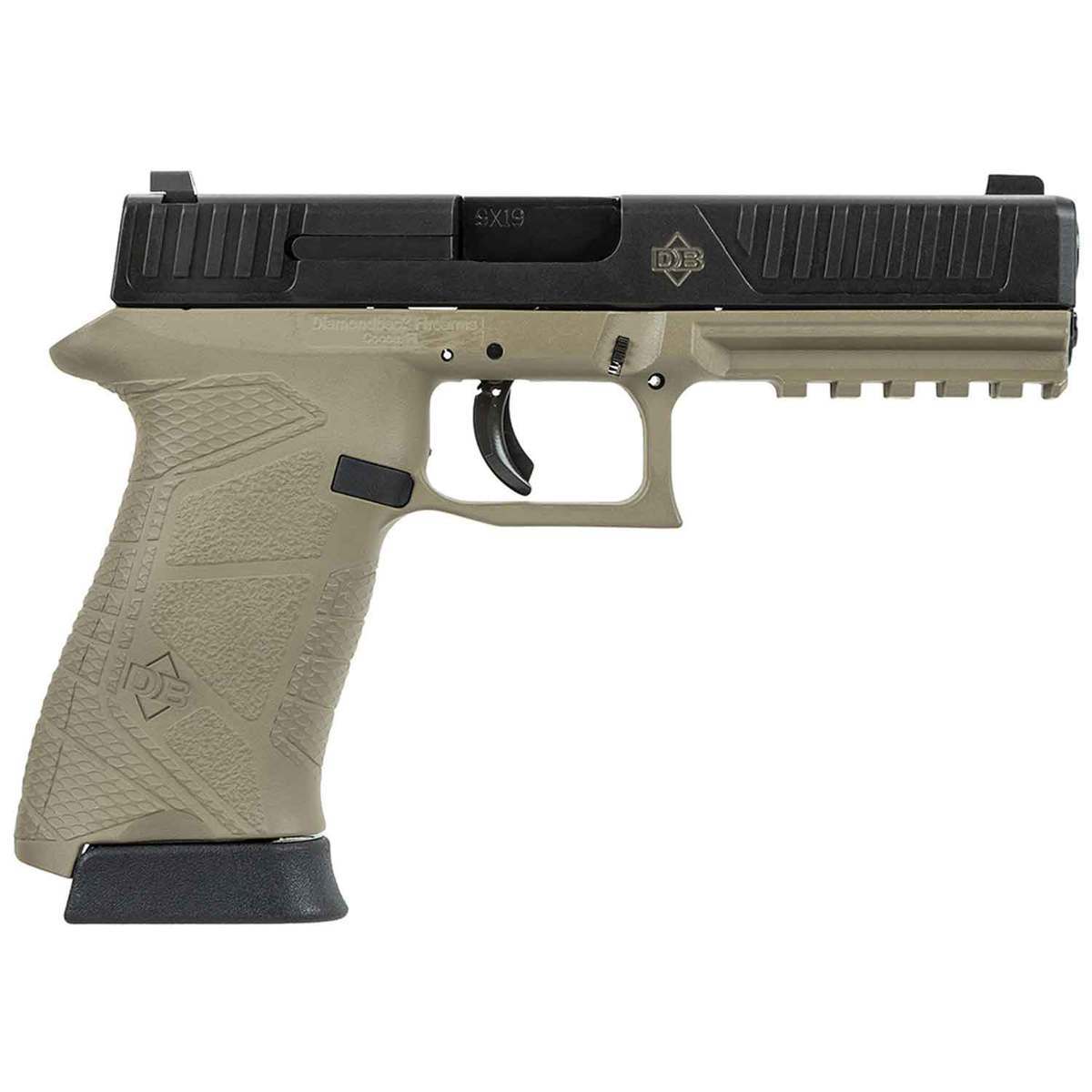 Diamondback DB9FS 9mm Luger 4.75in FDE Pistol - 15+1 Rounds Diamondback DB9FS 9mm Luger 4.75in FDE Pistol - 15+1 Rounds