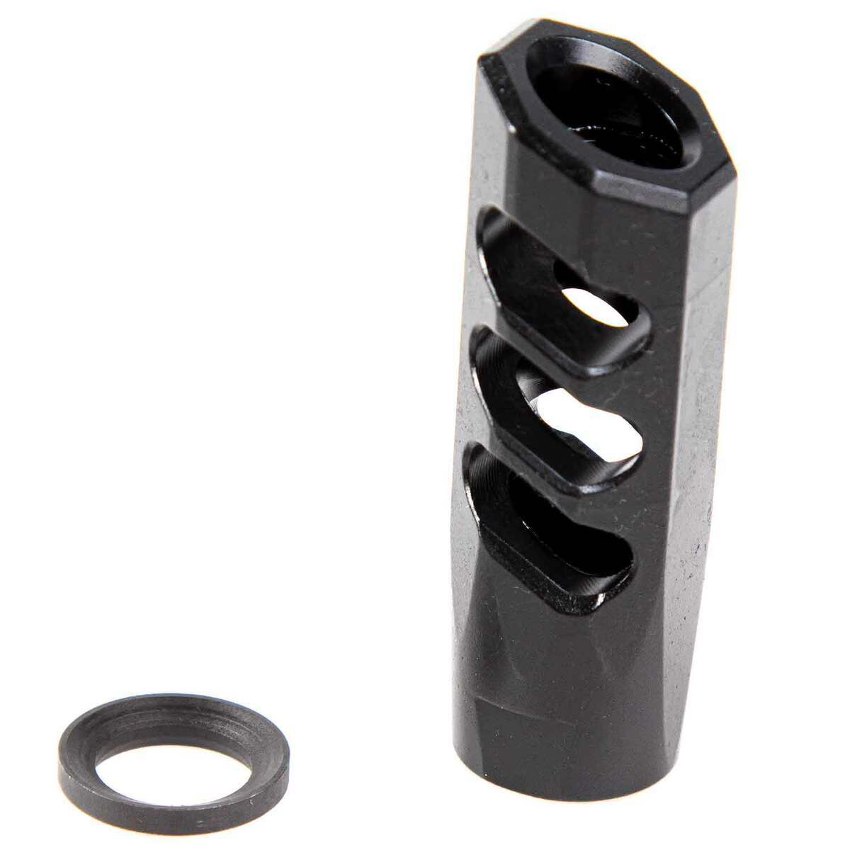 F1 Firearms 5.56 Angle Faced Compensating Black Nitride Muzzle Brake F1 Firearms 5.56 Angle Faced Compensating Black Nitride Muzzle Brake