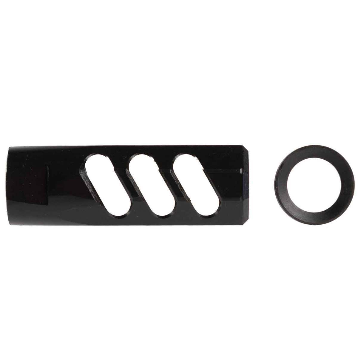 F1 Firearms 5.56 Flat Faced Compensating Black Nitride Muzzle Brake F1 Firearms 5.56 Flat Faced Compensating Black Nitride Muzzle Brake