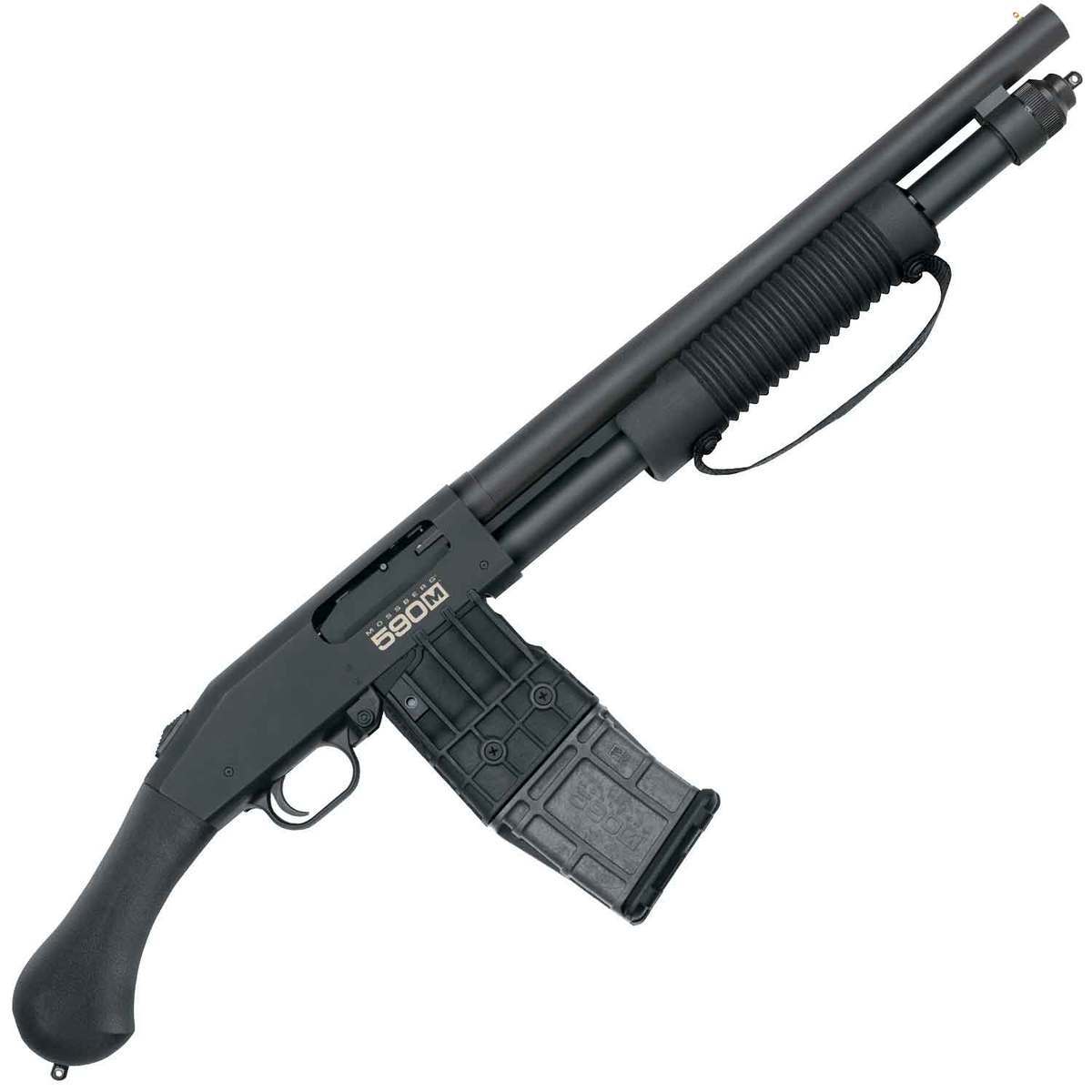Mossberg 590M Shockwave Mag-Fed 12 Gauge 2.75in Black Pump Firearm - 15in Mossberg 590M Shockwave Mag-Fed 12 Gauge 2.75in Black Pump Firearm - 15in