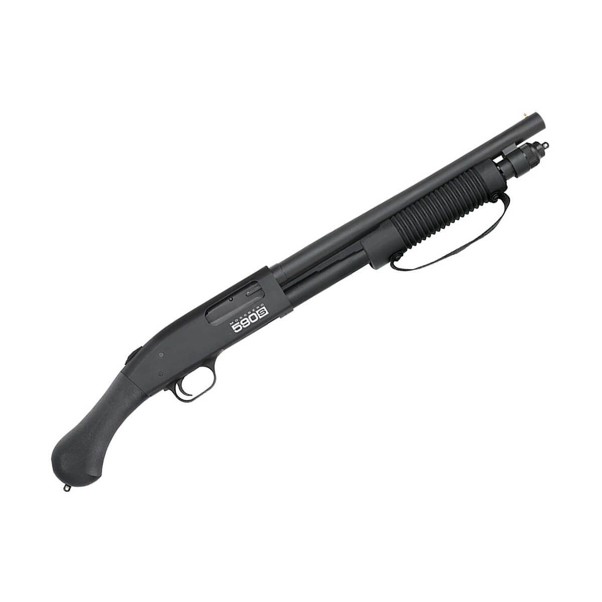 Mossberg 590S Shockwave 12 Gauge 3in Matte Blued Pump Action Firearm - 14.38in Mossberg 590S Shockwave 12 Gauge 3in Matte Blued Pump Action Firearm - 14.38in