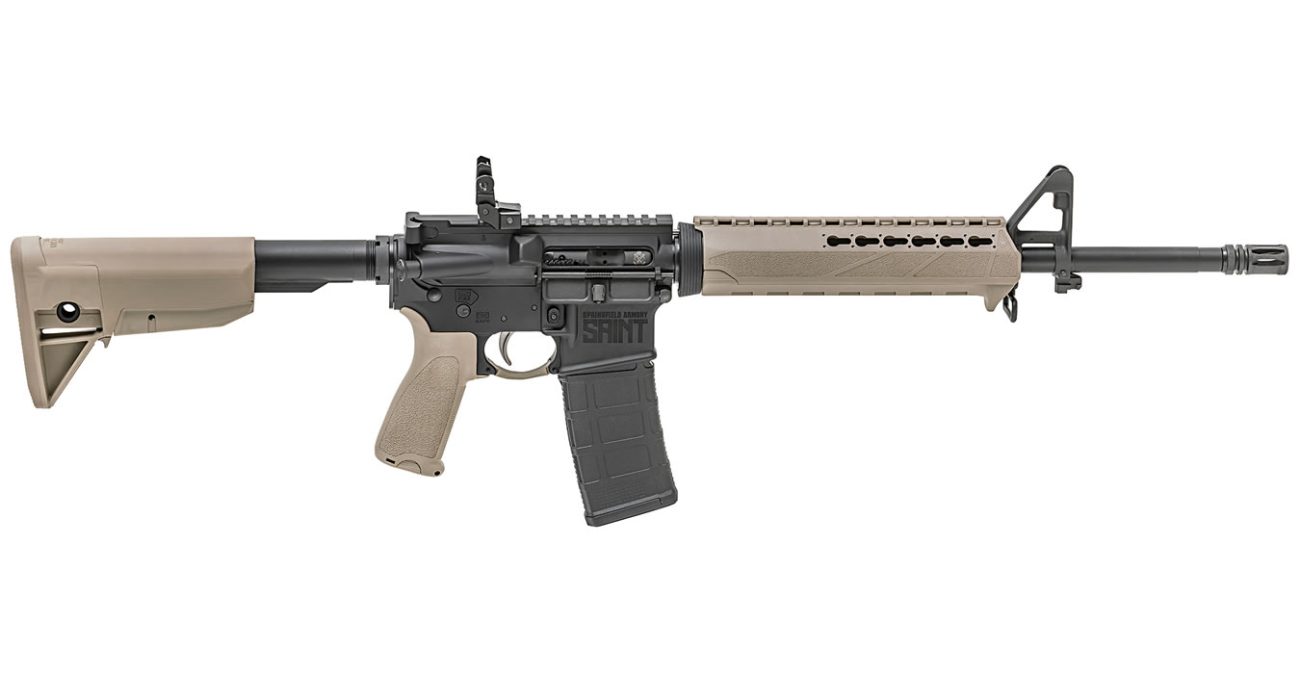 Springfield Saint 5.56mm Flat Dark Earth (FDE) Semi-Automatic Rifle - Rifles - F1 Firearms