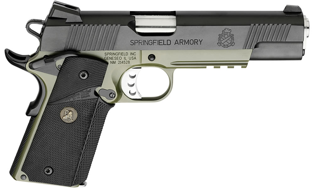 Springfield 1911 Loaded MC Operator 45ACP OD Green Armory Kote - Firearms - F1 Firearms