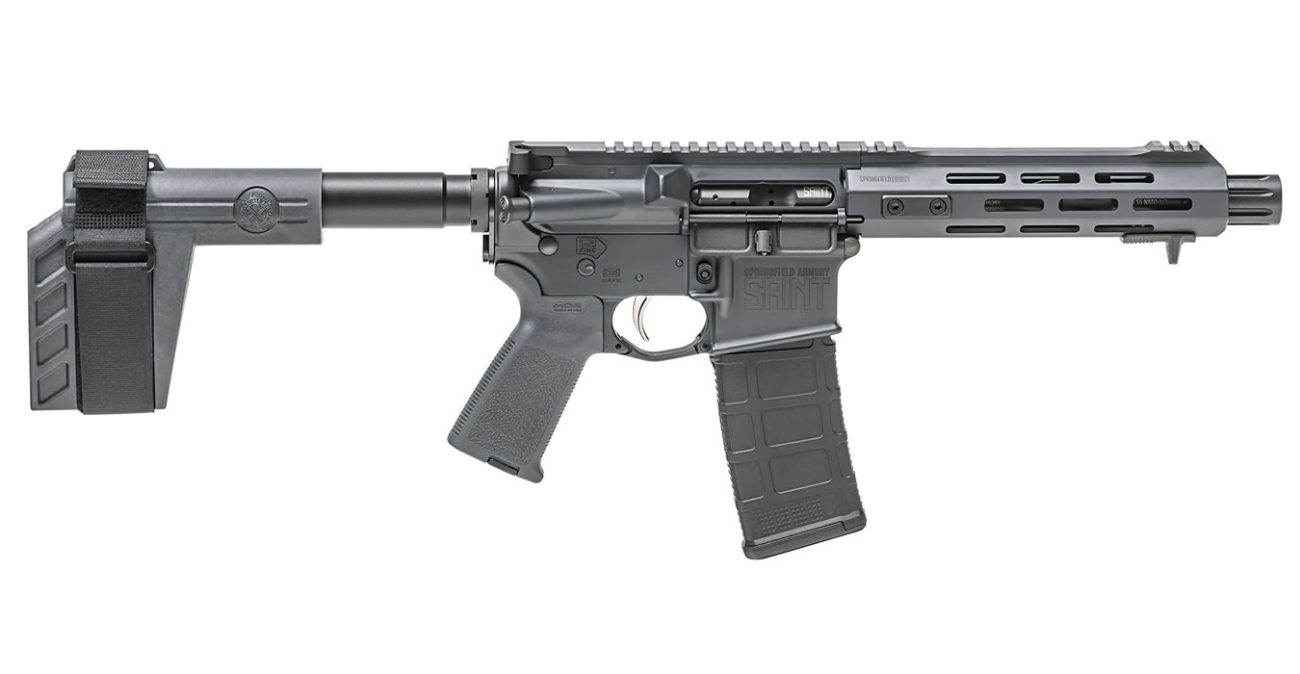 Springfield Saint 5.56mm Tactical Gray Semi-Auto Pistol - Pistols - F1 Firearms