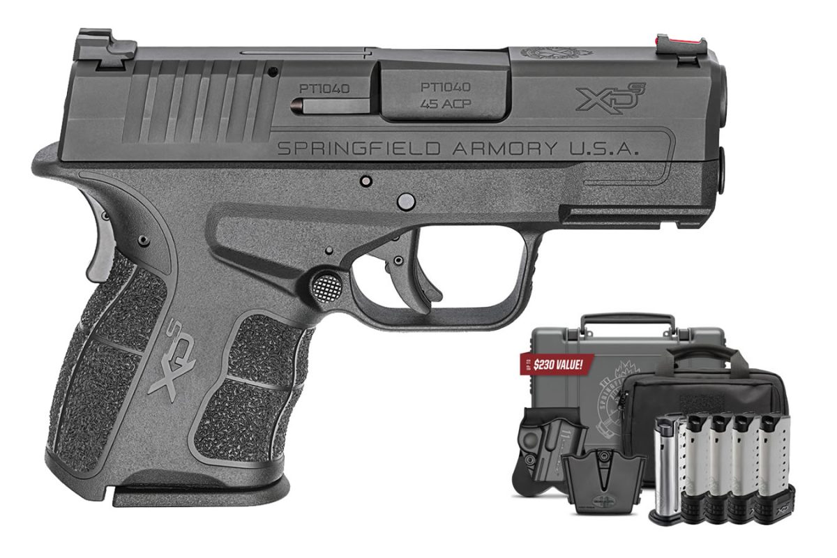 Springfield XDS Mod.2 45 ACP Instant Gear Up Package with 5 Mags, Range Bag, Holster and Mag - Firearms - F1 Firearms