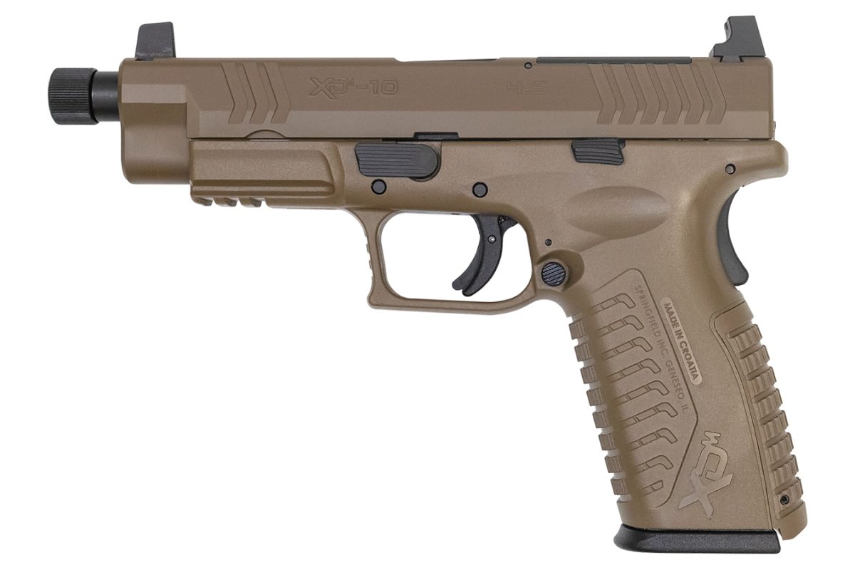 Springfield XDM OSP 10mm Full-Size Optics-Ready Flat Dark Earth Pistol with Threaded Barrel - Pistols - F1 Firearms