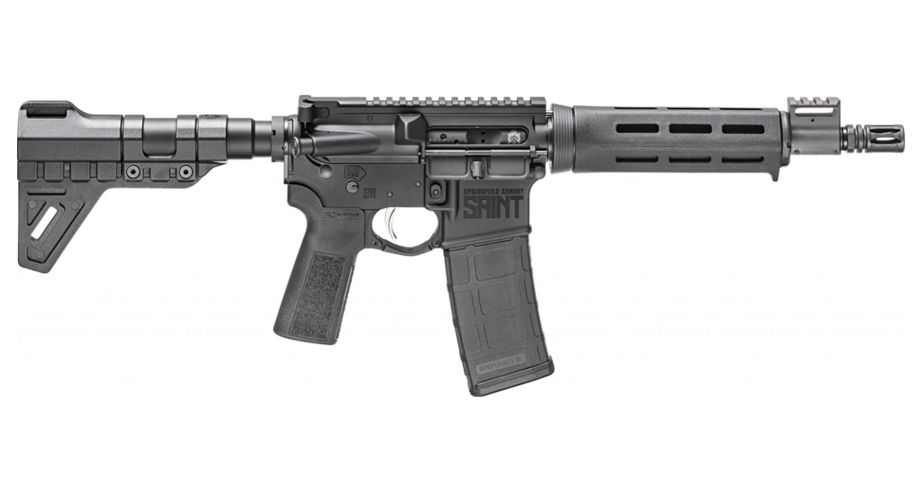 Springfield Saint 5.56mm AR-15 Pistol with B5 Grip and Trinity Force Breach Blade Brace - Pistols - F1 Firearms