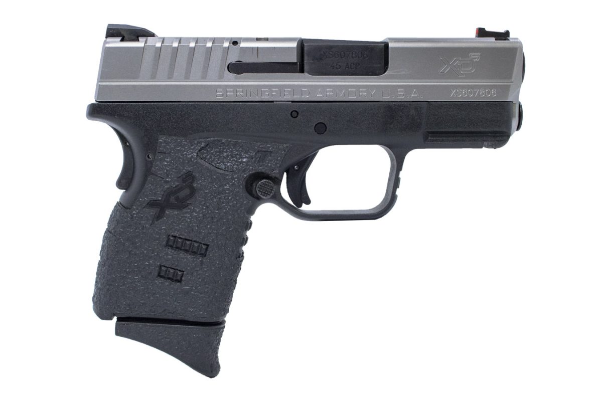 Springfield XDS 3.3 45 ACP Stainless Pistol with Stippling on Grip (Manufacturer Sample) - Pistols - F1 Firearms