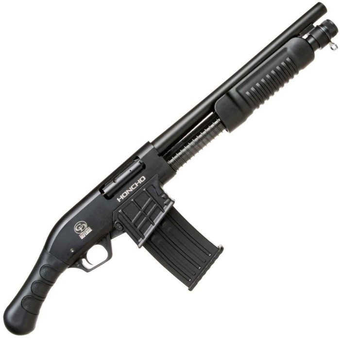 Charles Daly Honcho Tactical Pump-Action Mag-Fed With Spring Assist Bird's Head Grip Pump Action Firearm - 14in