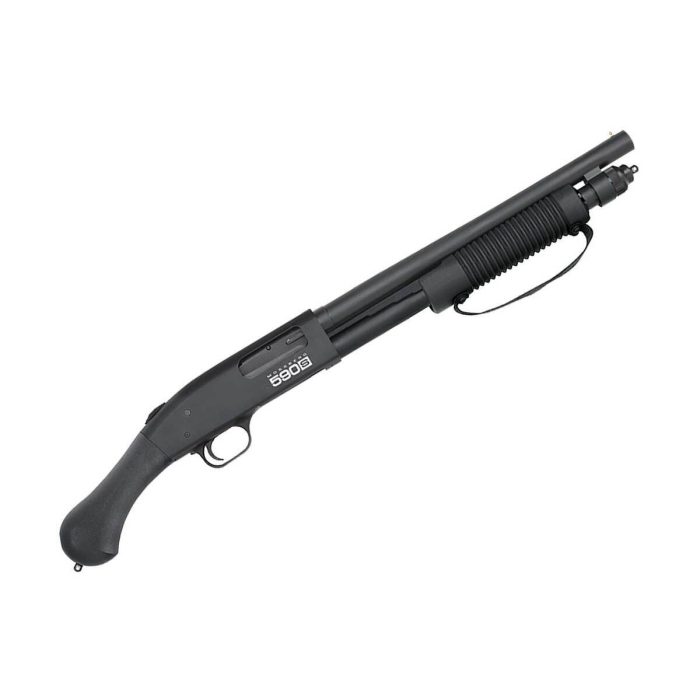 Mossberg 590S Shockwave 12 Gauge 3in Matte Blued Pump Action Firearm - 14.38in