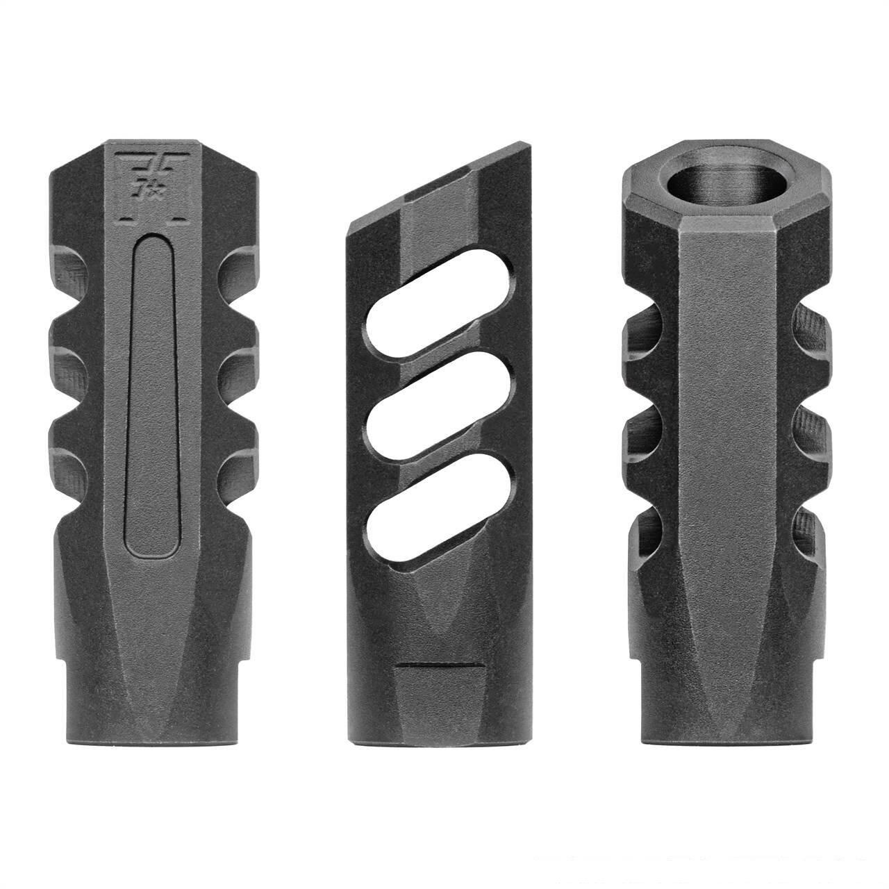 F1 Firearms 5.56 Angle Faced Compensating Black Nitride Muzz