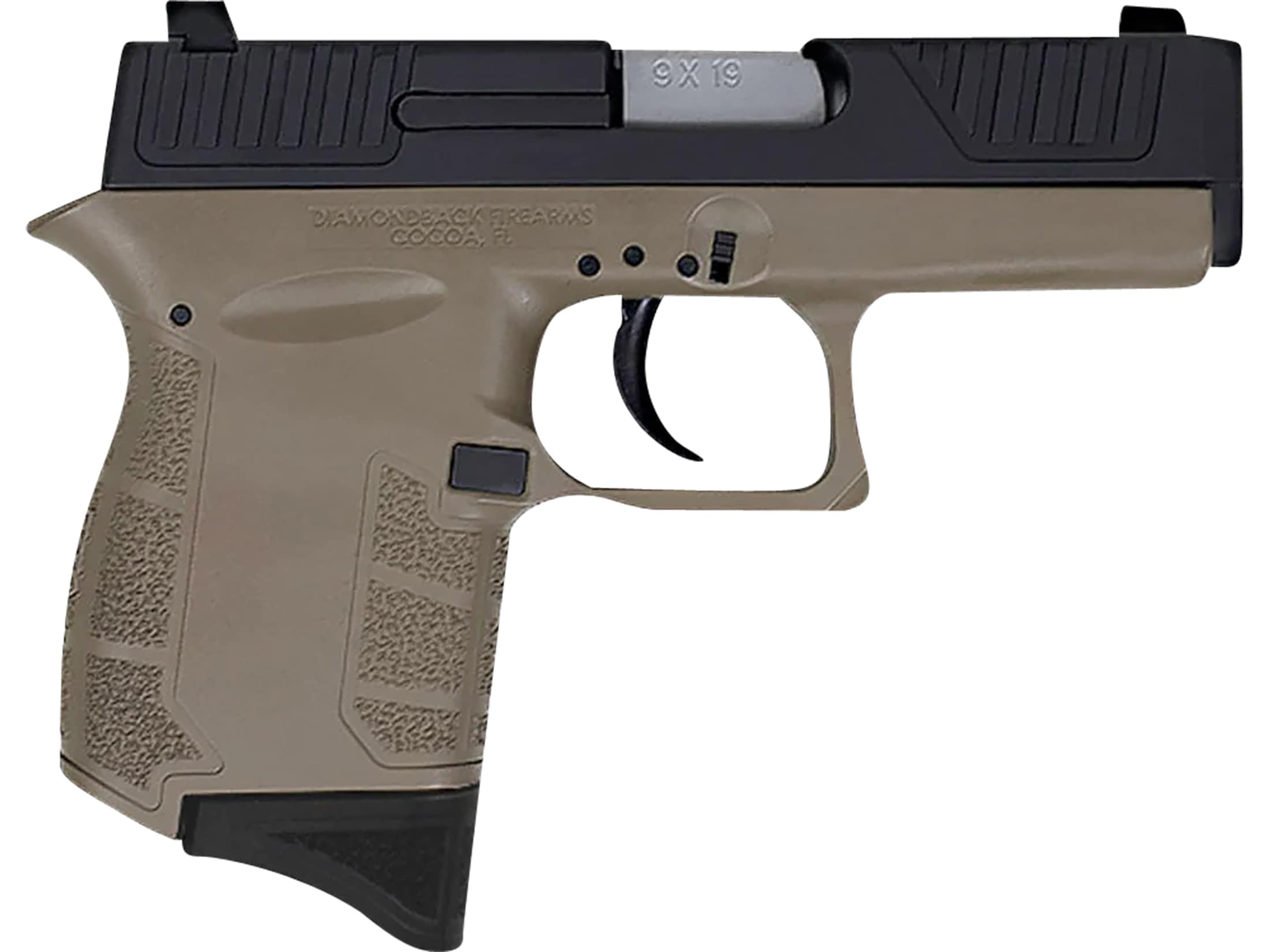 Diamondback DB9 9mm Luger 3in Black EXO Nickel Boron Pistol 