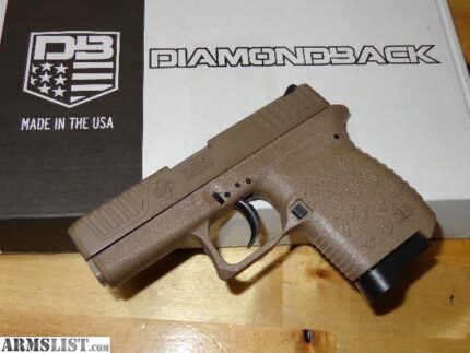 Diamondback DB9FS 9mm Luger 4.75in FDE Pistol - 15+1 Rounds