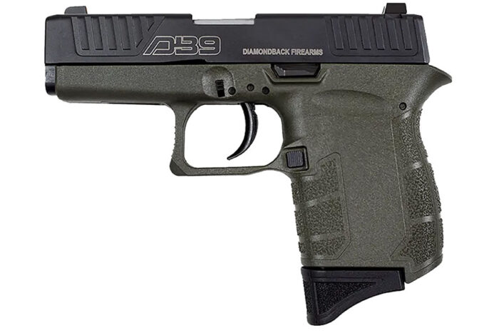 Diamondback DB9 9mm Luger 3in Black/OD Green Cerakote Pistol Diamondback DB9 9mm Luger 3in Black/OD Green Cerakote Pistol