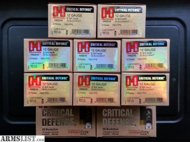 Hornady Critical Defense 12 Gauge Buckshot Ammo 2-3/4″ - ... Hornady Critical Defense 12 Gauge Buckshot Ammo 2-3/4″ - ...