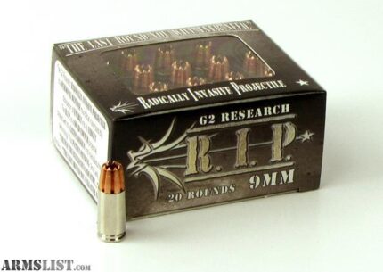 G2 Research R.I.P. 9mm Luger Ammo 92 Grain G2 R.I.P. Frag...