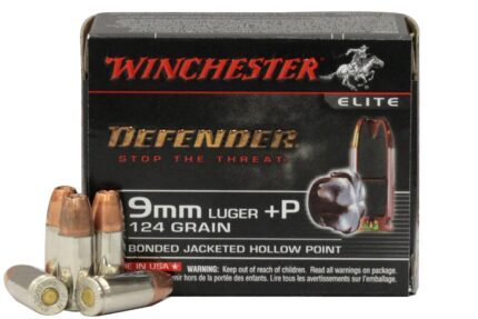 Winchester Defender 9mm Luger +P Ammo 124 Grain Wincheste... Winchester Defender 9mm Luger +P Ammo 124 Grain Wincheste...