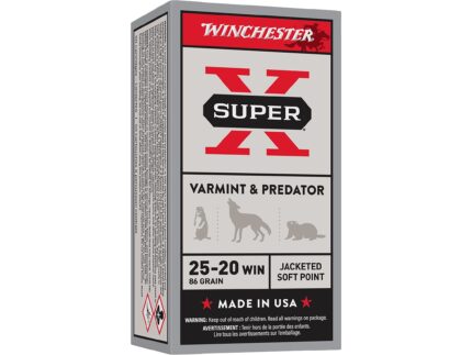 Winchester Super X 25-20 WCF Ammo 86 Grain Jacketed Soft ...