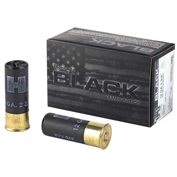 Hornady Black Buckshot 12 GA 00 Buck 10-Rounds 2.75" - .75 Hornady Black Buckshot 12 GA 00 Buck 10-Rounds 2.75" - .75