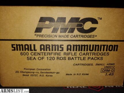 PMC X-Tac Battle Pack Brass 5.56 NATO 62-Grain 120-Rounds... PMC X-Tac Battle Pack Brass 5.56 NATO 62-Grain 120-Rounds...