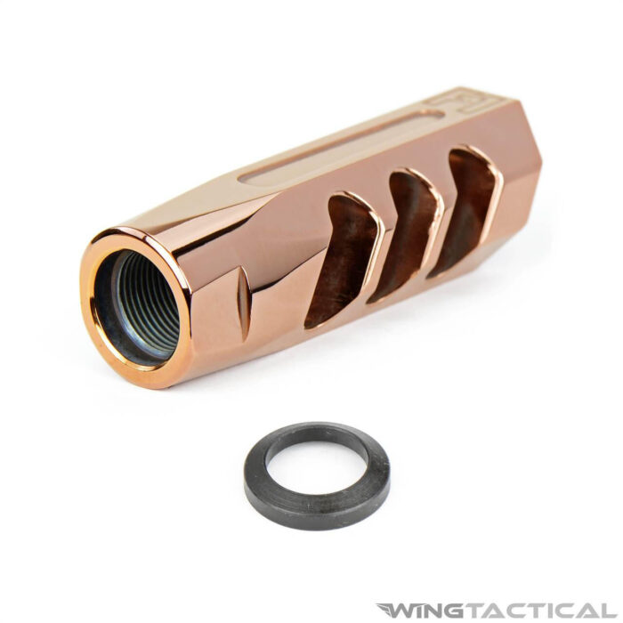 F-1 Firearms Angle Faced Compensating Muzzle Brake (5.56/.223)