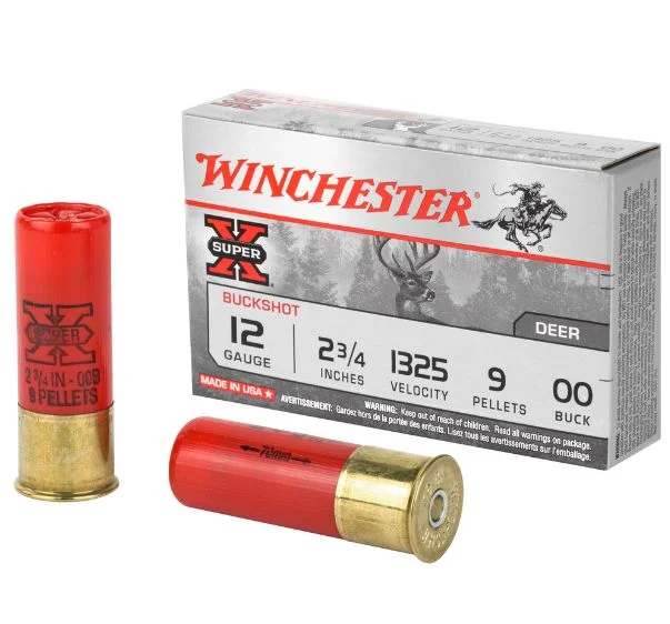 Winchester Super-X Buckshot 12 Gauge 2.75″ Chamber 00 Buc…